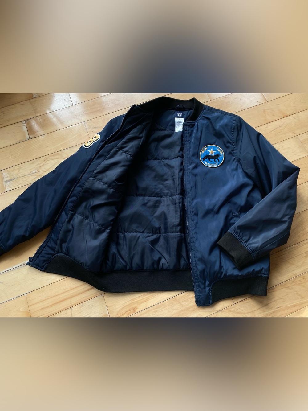 Route 66 Navy Jacket with Black Trim - Picture 6 of 12